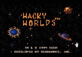 Wacky Worlds Title Screen